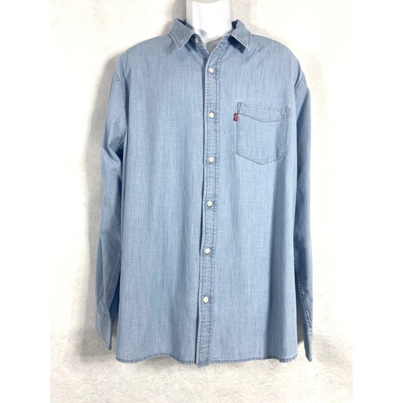 Levi's Other - Levi's Men's Classic Shirt Men's XXL Blue The Sunset One Pocket Button Up New